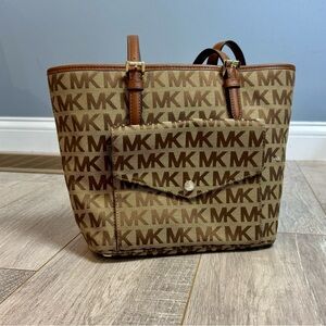 Michael Kors Brown Monogram Tote